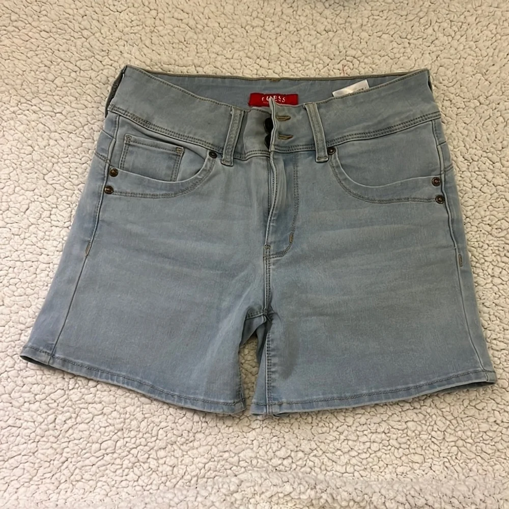 Guess High Rise Jean Shorts - Picture 1 of 4